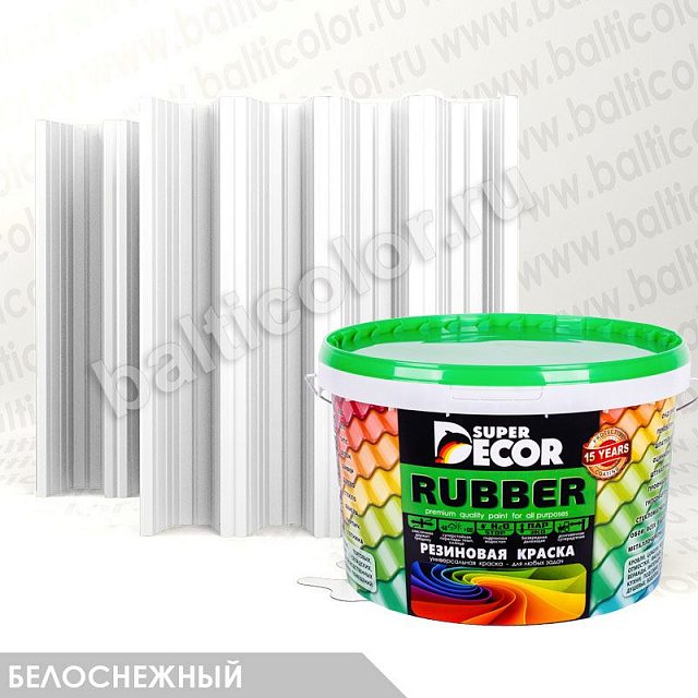 Резиновая краска «Белоснежный Чистый» — Super Decor Rubber