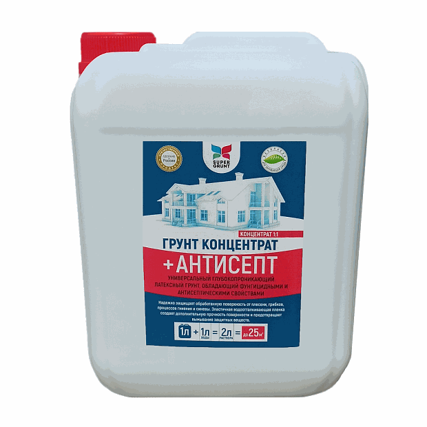 Грунтовка акриловая (с антисептиком)